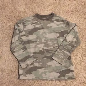 Boys camo long sleeve T